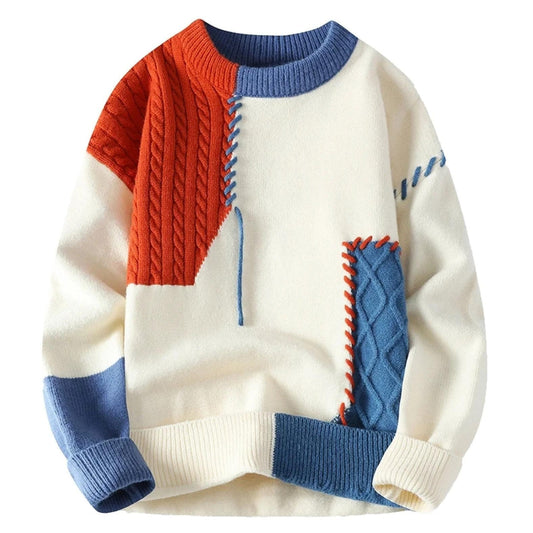 Frederik | Hyggelig Patchwork-Pullover