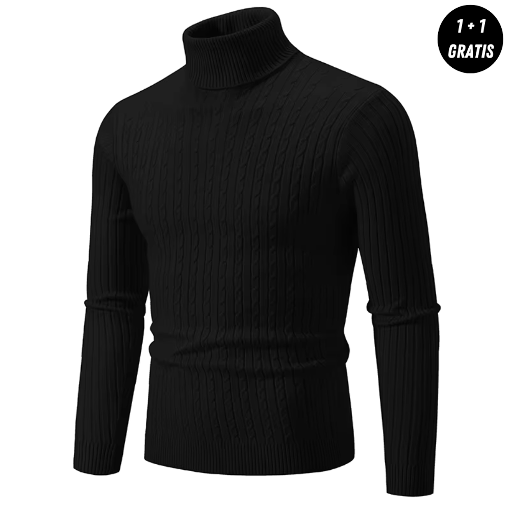 Enzo | Warmer und eleganter Rollkragenpullover – JETZT 1+1 Gratis!