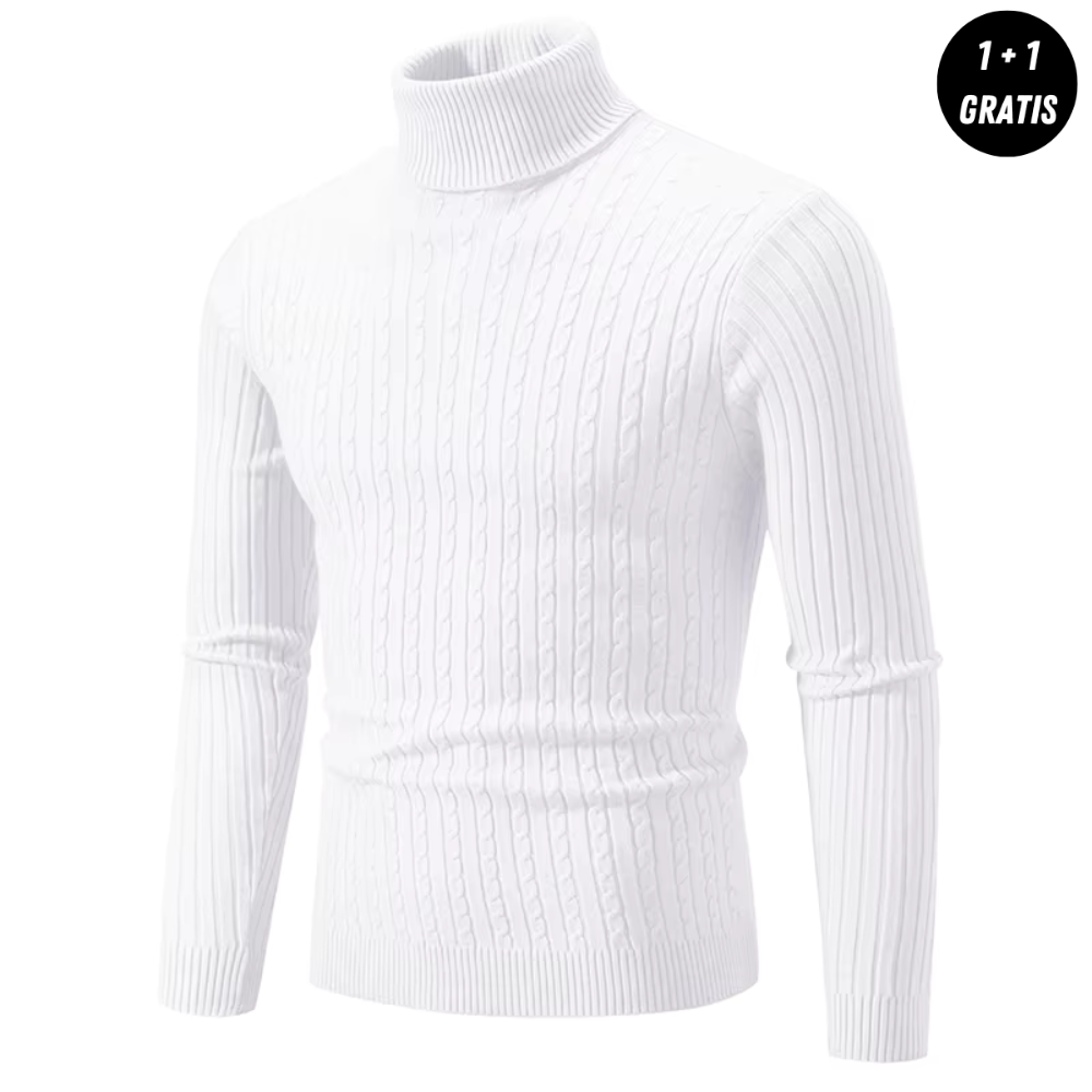 Enzo | Warmer und eleganter Rollkragenpullover – JETZT 1+1 Gratis!