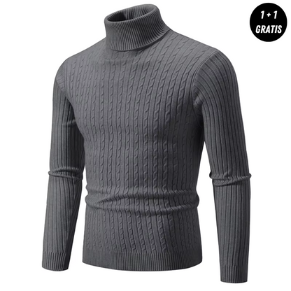 Enzo | Warmer und eleganter Rollkragenpullover – JETZT 1+1 Gratis!