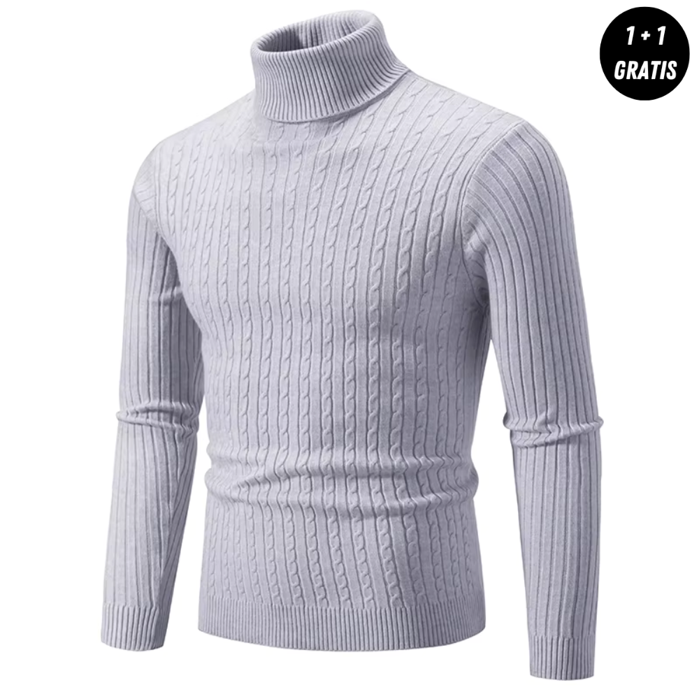 Enzo | Warmer und eleganter Rollkragenpullover – JETZT 1+1 Gratis!