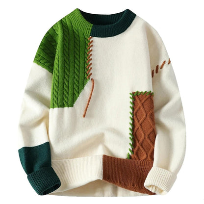 Frederik | Hyggelig Patchwork-Pullover