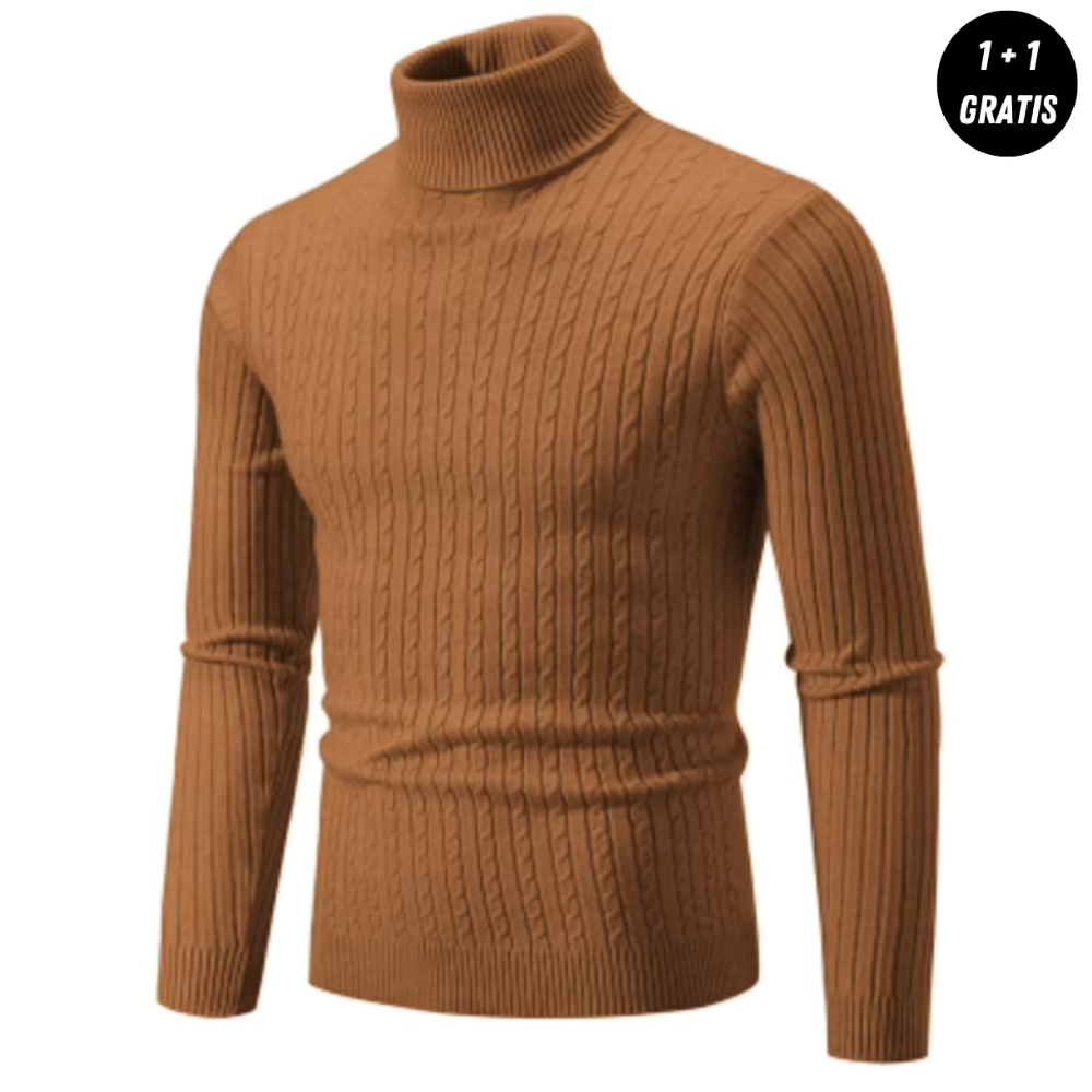 Enzo | Warmer und eleganter Rollkragenpullover – JETZT 1+1 Gratis!