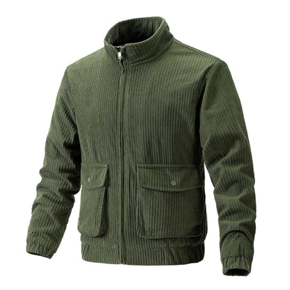 ModeBecker - Herren-Cordjacke mit Stehkragen und Tasche