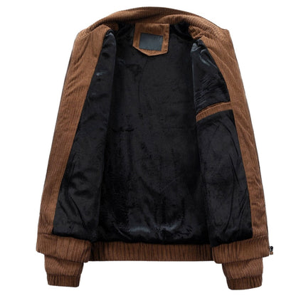 ModeBecker - Herren-Cordjacke mit Stehkragen und Tasche